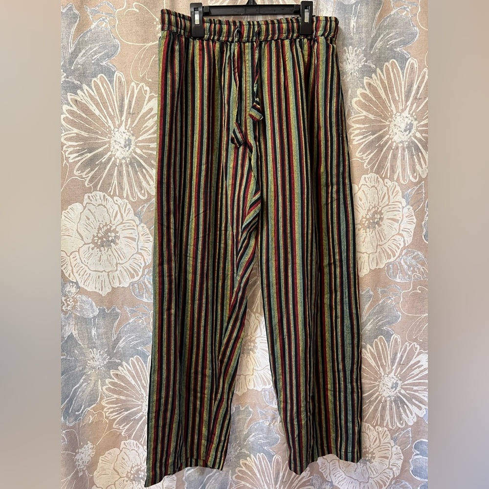 Earthbound Women’s Striped Cotton Pull On Pants